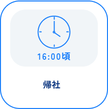 16:00頃 帰社